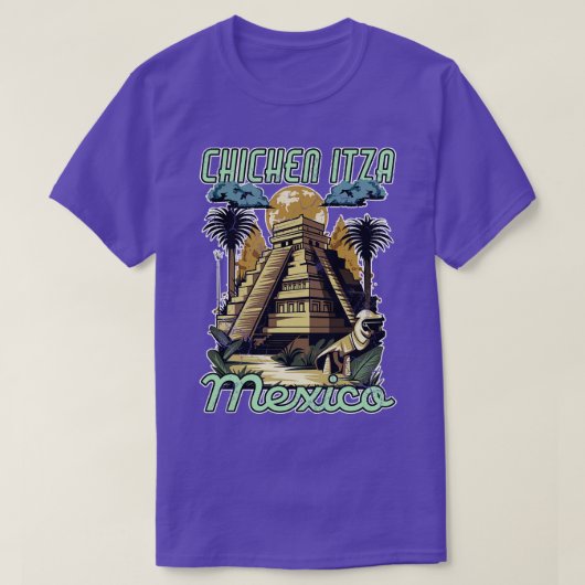 T-shirt Pyramides de Chichen Itza Mexique (Design devant)