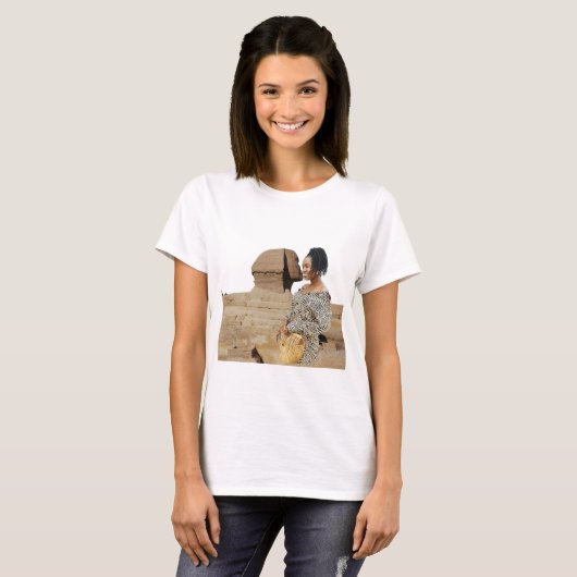 T-shirt Pyramides Sphinx Ancien Souvenir Égypte (Devant entier)