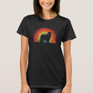 T-shirt Pyrénées Vintages Chien arc-en-ciel Hommes Femmes