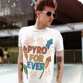 T-shirt Pyro Forever Feuerwerk Illustration
