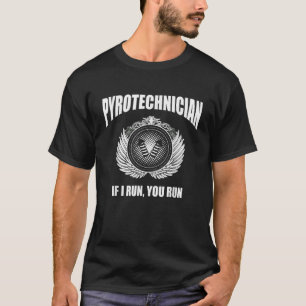 T-shirt Pyrotechnicien Drôle 4 juillet Firework Tech Tee