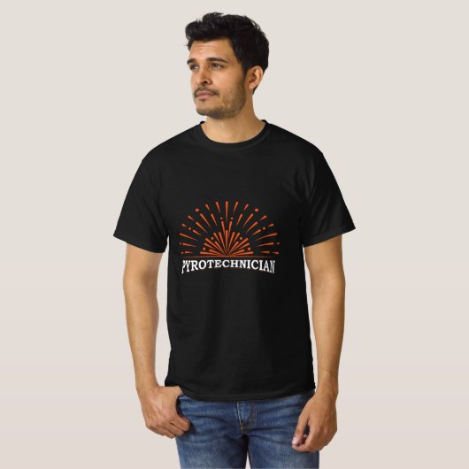 T-shirt Pyrotechnicien Équipage Pyrotechnique Fireworks Py (Devant entier)