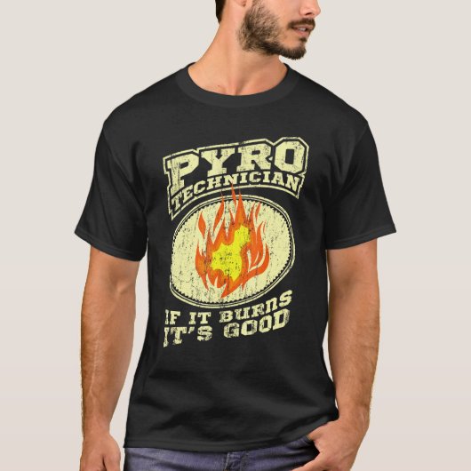 T-shirt Pyrotechnicien Équipage Pyrotechnique Fireworks Py (Devant)