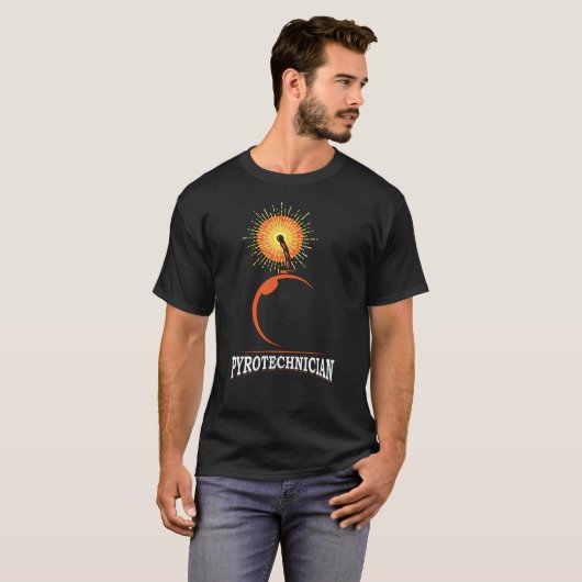 T-shirt Pyrotechnicien Équipage Pyrotechnique Pyrotechniqu (Devant entier)