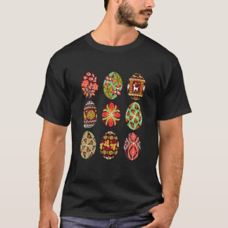 T-shirt Pysanky Oeuf de Pâques Joyeux Jour de Pâques Chass