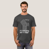 T-shirt Pythagore a bien compris les maths (Devant entier)