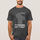 T-shirt Pythagore a bien compris les maths (Devant)