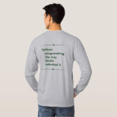 T-shirt python actionné (Dos entier)