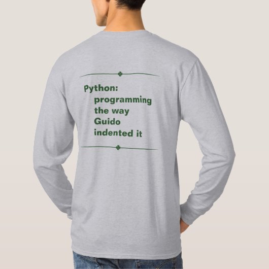 T-shirt python actionné (Dos)