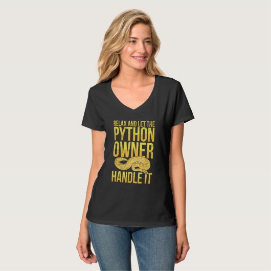 T-shirt Python Balle Banane pour un éleveur de python ball (Devant entier)