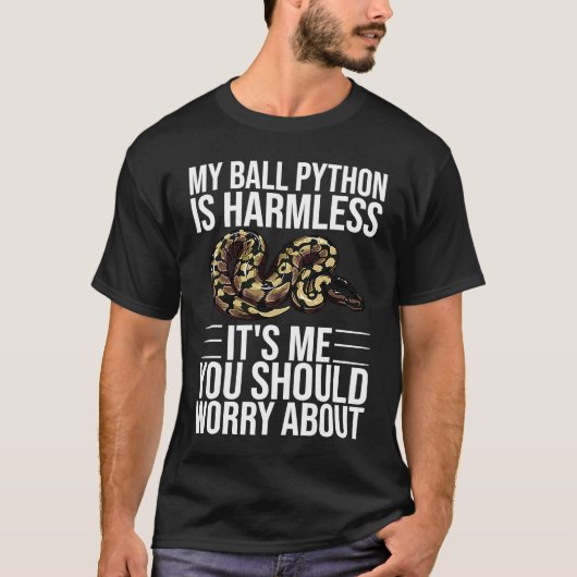T-shirt Python boule Serpent Hommes Femmes (Devant)
