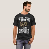 T-shirt Python boule Serpent Hommes Femmes (Devant entier)