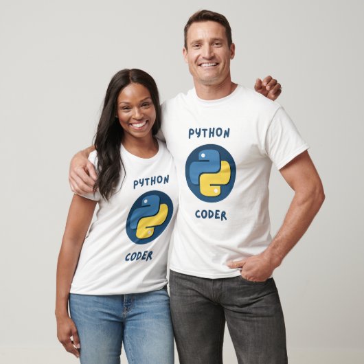 T-shirt Python Code Homme à demi manches (Unisexe)