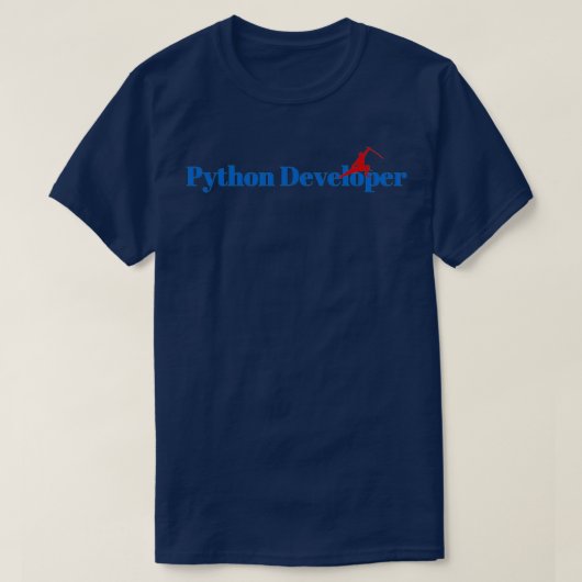 T-shirt Python Developer Ninja (Design devant)