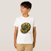 T-shirt Python en pastel blond de boule (Devant entier)