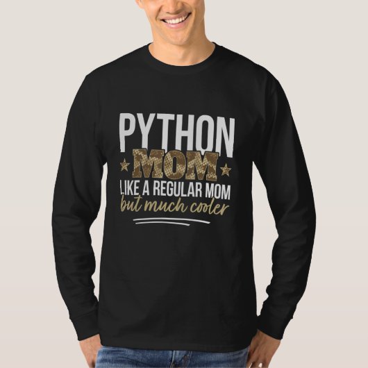 T-shirt Python Maman Pet Python Propriétaire Snake (Devant)