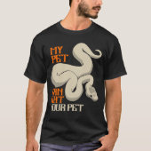 T-shirt Python Mange Ton Pet Ball Python Snake Boa (Devant)