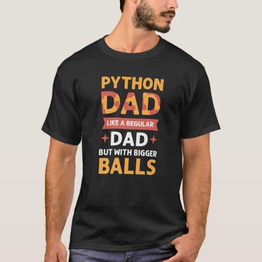 T-shirt Python Papa Herpetologues Royal Python Banana Ball (Devant)