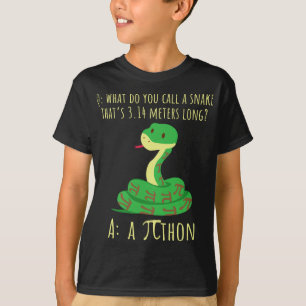T-shirt Python Pithon Pi Symbole Funny Math Enseignant Pi 
