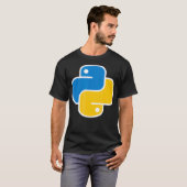T-shirt Python Programmation Langue Code Logiciel (Devant entier)