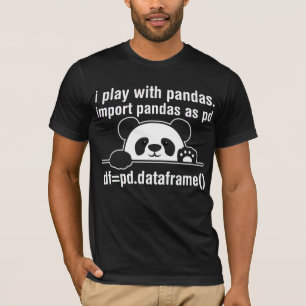 T-shirt Python Programmer IT Nerd Panda Programmation Humo