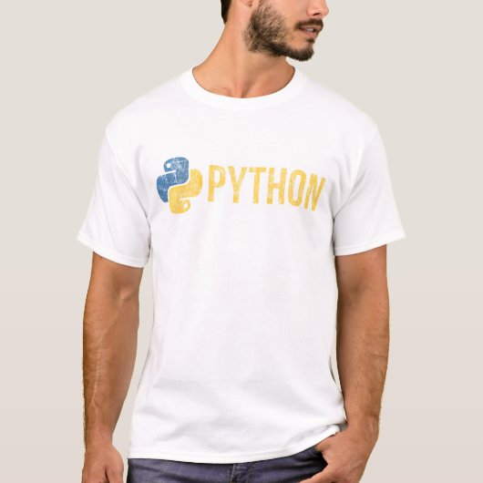 T-shirt Python Programmer style rétro (Devant)