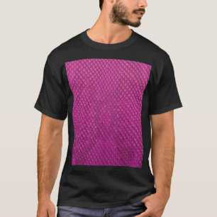 T-shirt Python rose : Texture de la peau de serpent.