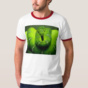 T-shirt python serpent vert
