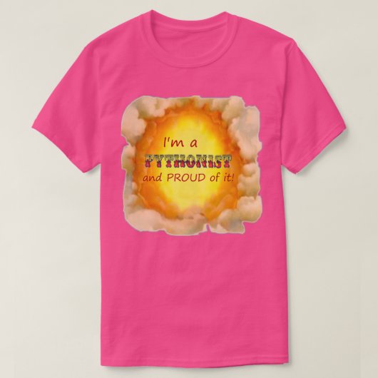 T-shirt Pythoniste et FIER (Design devant)