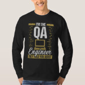 T-shirt QA Engineering Code Testing Quality Assurance Soft (Devant)