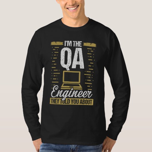 T-shirt QA Engineering Code Testing Quality Assurance Soft (Devant)