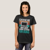 T-shirt QA Engineering Recherche pour l'assurance qualité  (Devant entier)