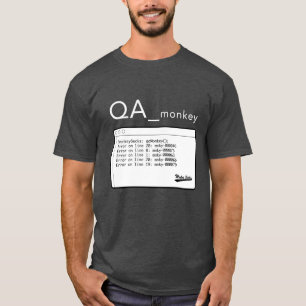 T-shirt QA Singe-blanche