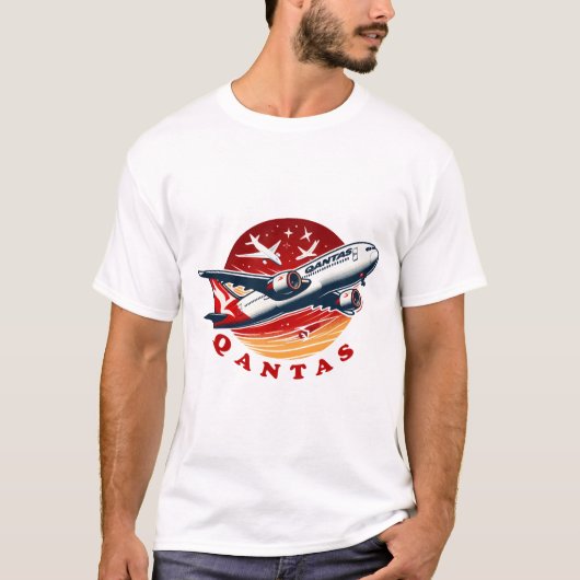 T-shirt Qantas Airlines (Devant)