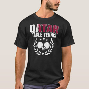 T-shirt Qatar Ping Pong Fier Qatari Table Tennis Soutien