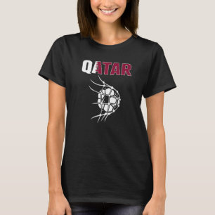 T-shirt Qatar Soccer Ball In Net Objectif Soutenir Le Pied