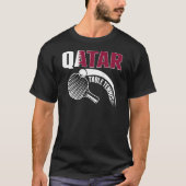 T-shirt Qatar Table Tennis Qatari Ping Pong Supporter Spo (Devant)