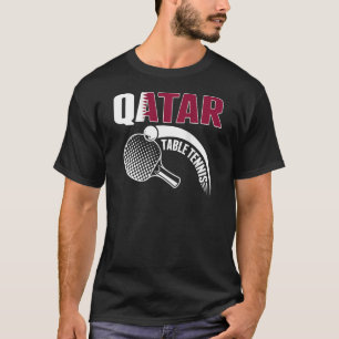 T-shirt Qatar Table Tennis Qatari Ping Pong Supporter Spo