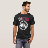 T-shirt Qatar Table Tennis Qatari Ping Pong Supporter Spo (Devant entier)