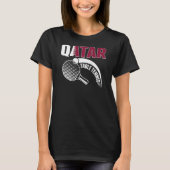 T-shirt Qatar Table Tennis Qatari Ping Pong Supporter Spo (Devant)