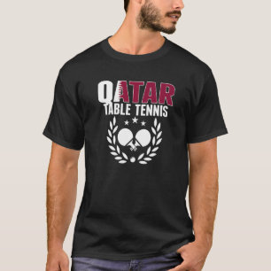 T-shirt Qatar Table Tennis Qatari Ping Pong Supporter Spo
