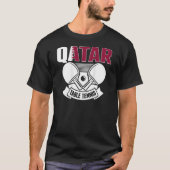 T-shirt Qatar Table Tennis Support Qatari Ping Pong Team (Devant)