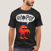 T-shirt Qbert Cursing Après L'Échec. (Devant)