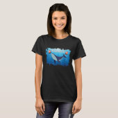 T-shirt QI Baleine Bleue (Devant entier)