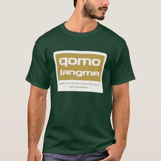 T-shirt Qomolangma (Devant)