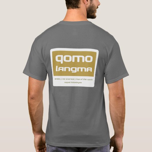 T-shirt Qomolangma (Dos)