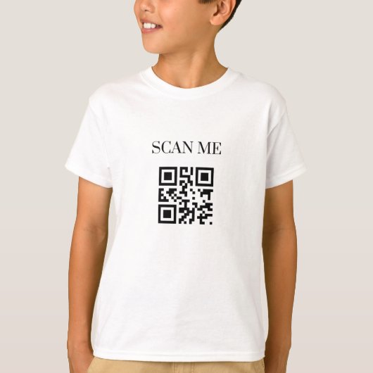T-shirt QR : Balayez-moi (le Joyeux Noël) (Devant)