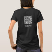 T-shirt QR Code Analyser vos informations Personalized Fun (Dos)