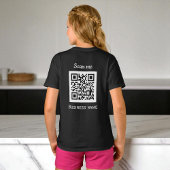 T-shirt QR Code Business Logo Professionnel Noir Moderne