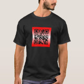 T-shirt QR Code® Dit : HEUREUX JOUR DE VALENTINE (Devant)